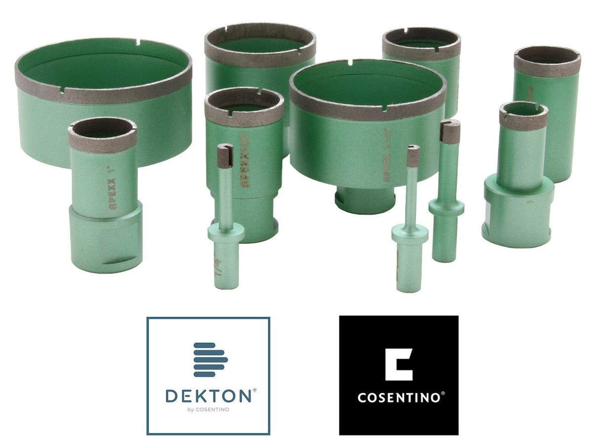 APEXX Green Porcelain UCS Core Bit 5/8"-11 - Dekton Approved