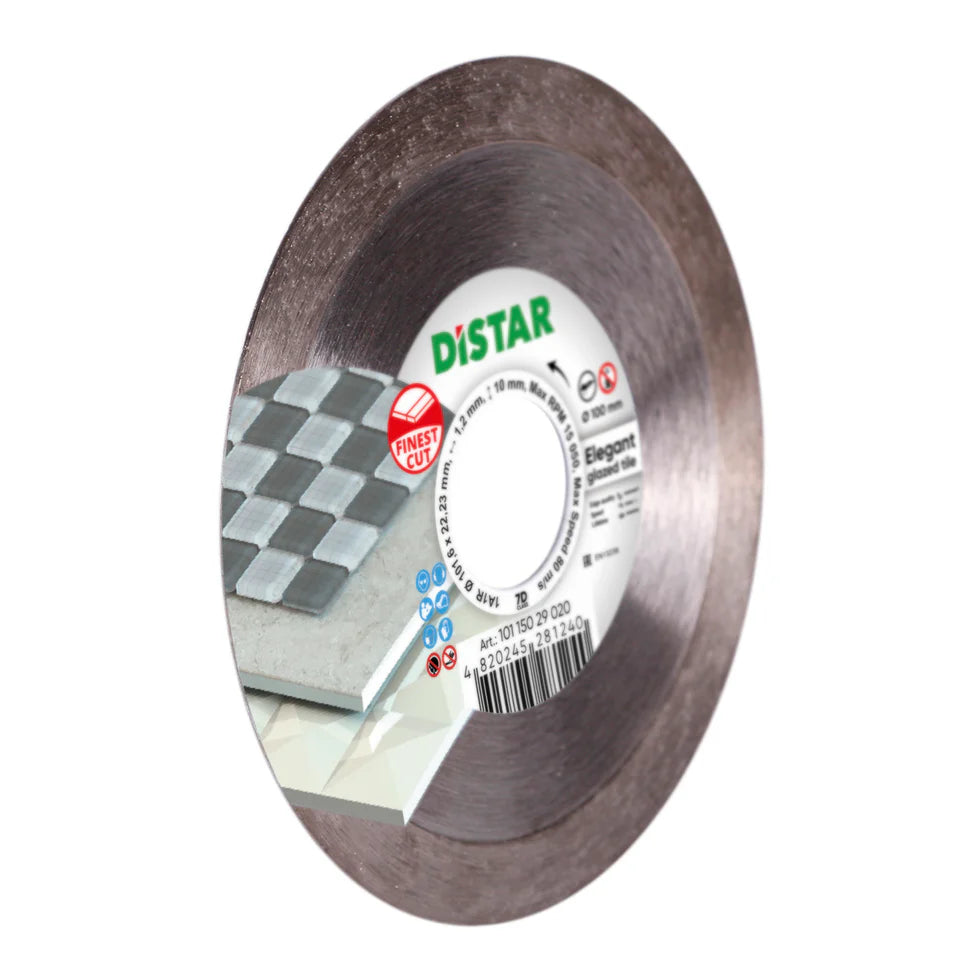 DiStar Elegant Diamond Blade 4" – Ultra-Clean Cutting Blade for Glazed Tile & Porcelain