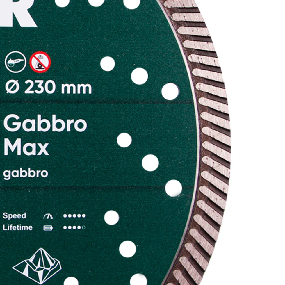 DiStar Gabbro Max Turbo 9" Diamond Blade – High-Performance Cutting for Black Granite & Stone
