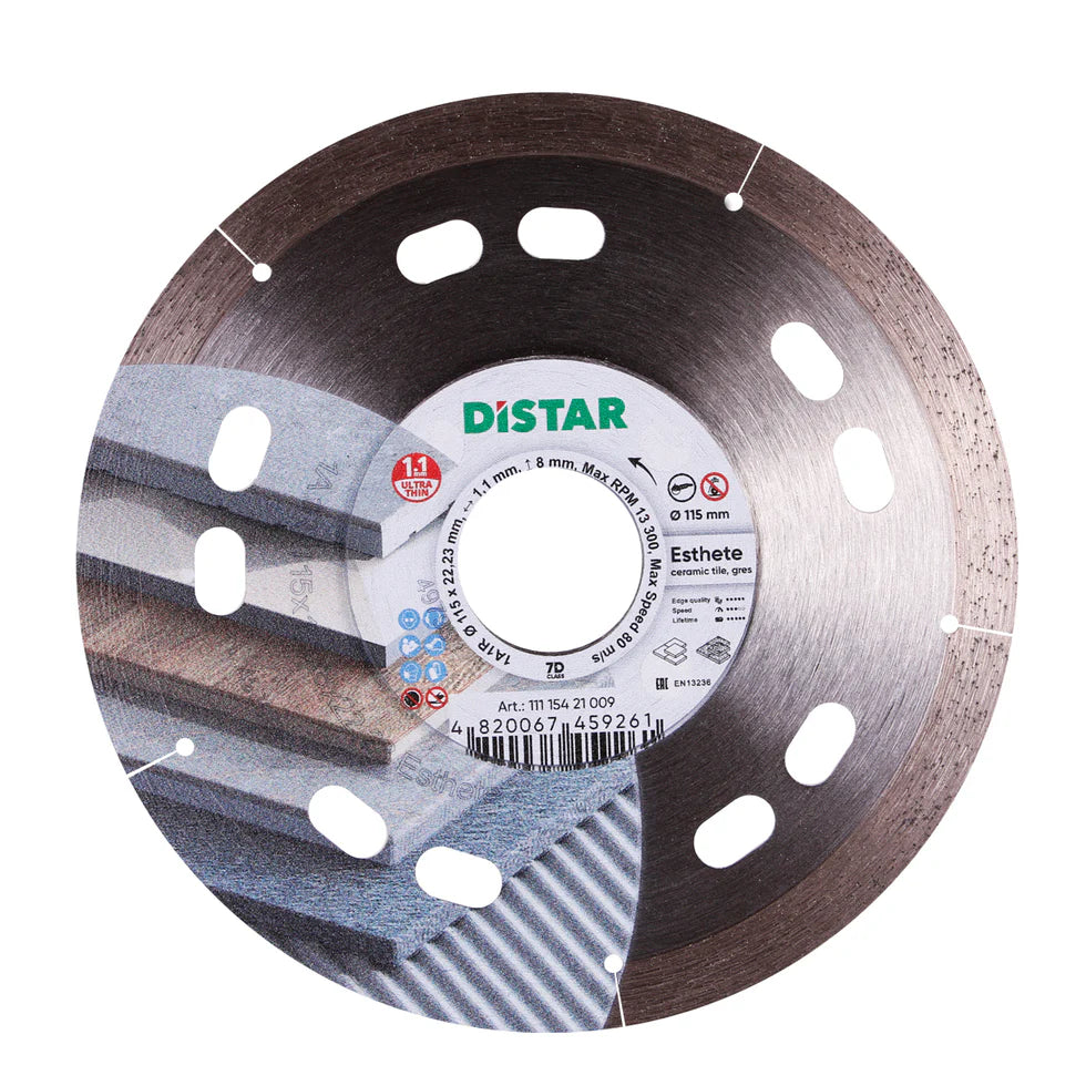 DiStar Esthete Diamond Blade 4.5"–5" – Ultra-Thin Precision Cutting Disc for Ceramic & Porcelain