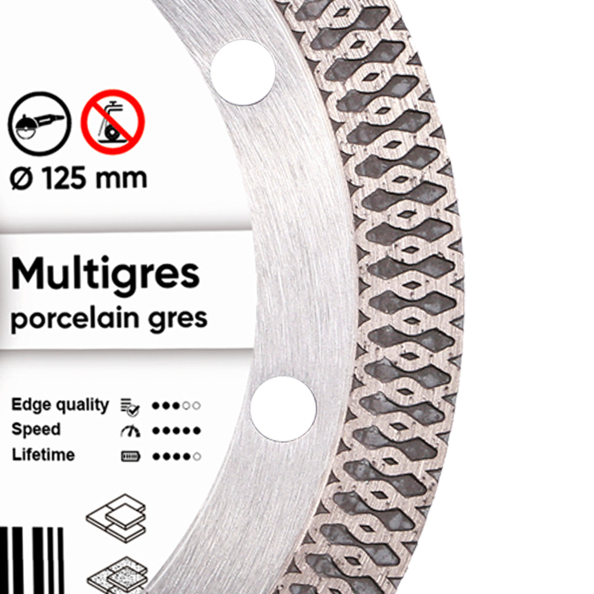 DiStar Multigres Diamond Blade 4.5"–5" – High-Speed Cutting for Ceramic & Porcelain Tile