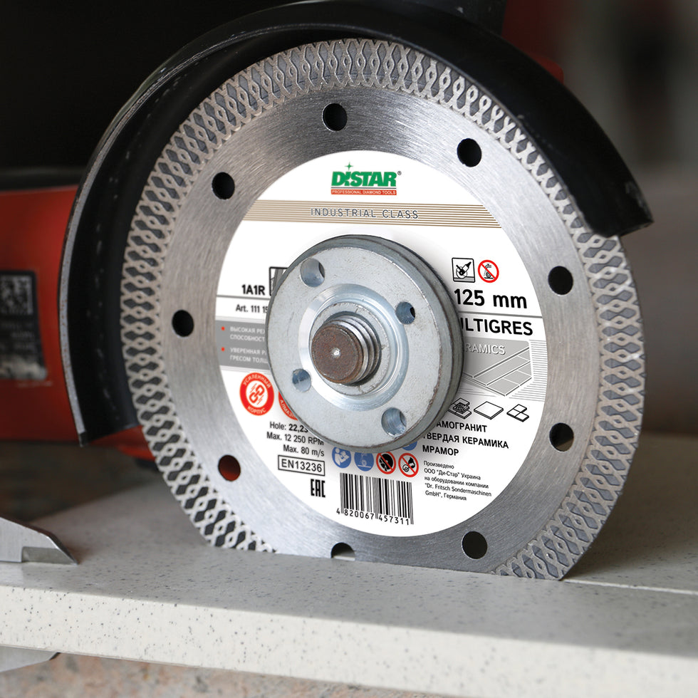 DiStar Multigres Diamond Blade 4.5"–5" – High-Speed Cutting for Ceramic & Porcelain Tile