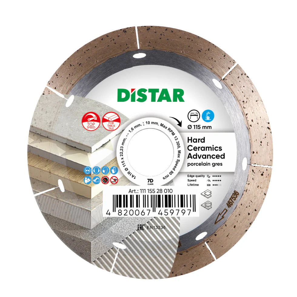 DiStar Hard Ceramics Advanced Diamond Blade 4.5" – Fast, Clean Porcelain Cuts