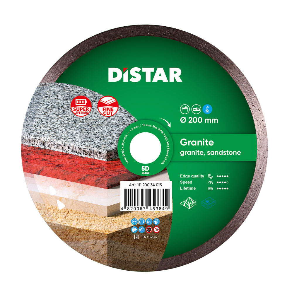 DiStar Granite Diamond Blade 4.516 High-Speed Wet Cutting for All Granite Types - additional view
