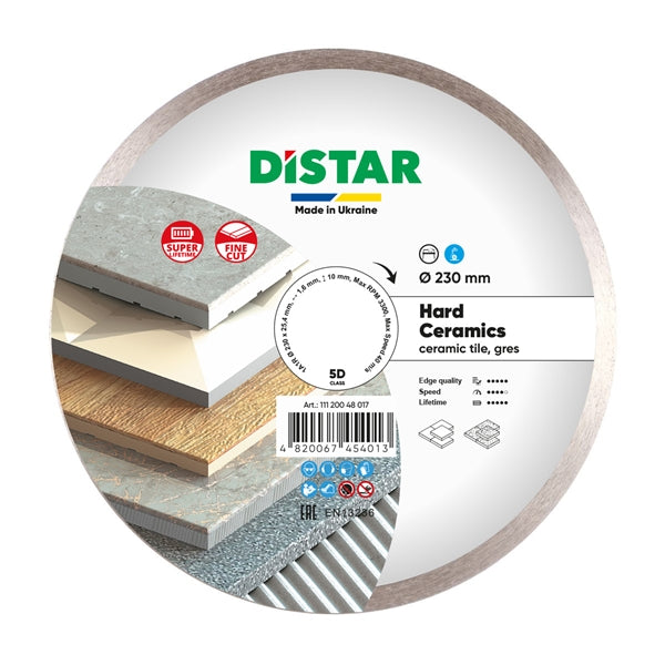 DiStar Hard Ceramics Diamond Blade 4.5"–16" – Clean Tile & Porcelain Cuts