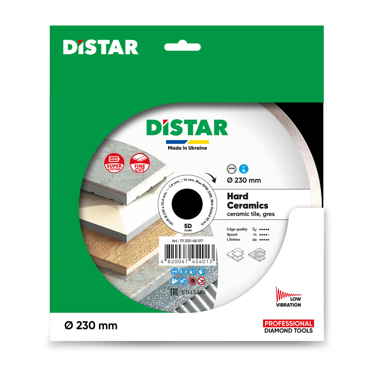 DiStar Hard Ceramics Diamond Blade 4.5"–16" – Clean Tile & Porcelain Cuts