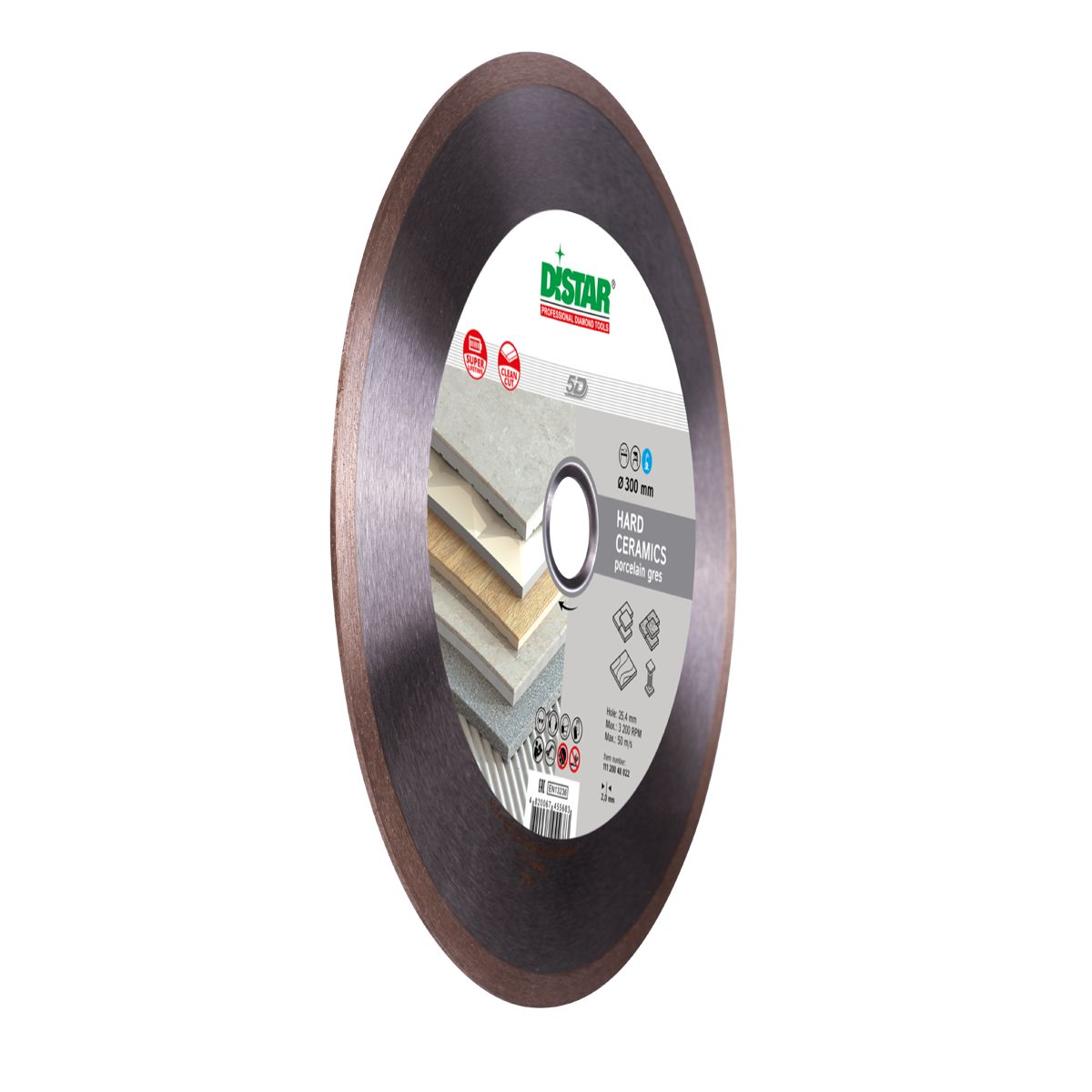 DiStar Hard Ceramics Diamond Blade 4.5"–16" – Clean Tile & Porcelain Cuts
