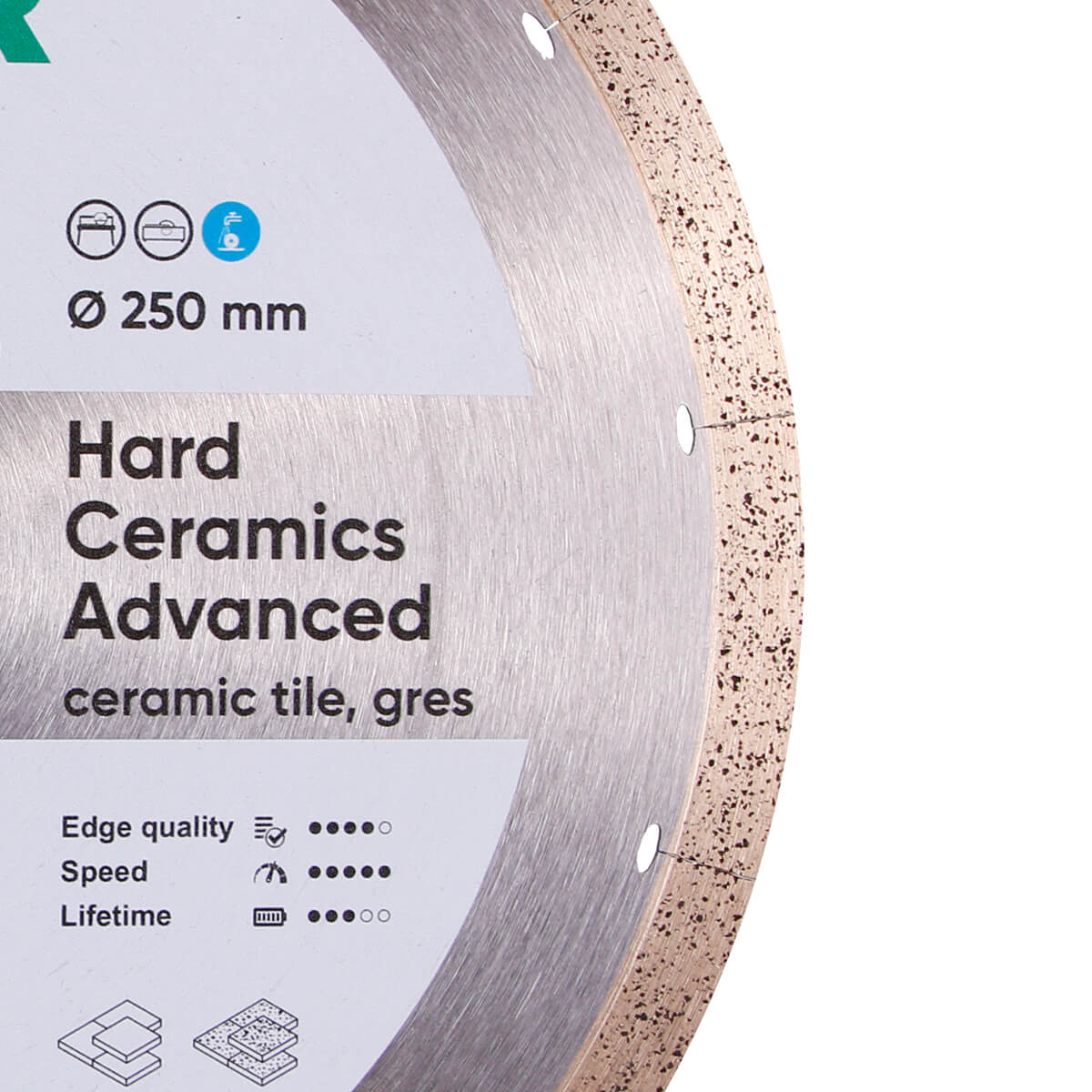 DiStar Hard Ceramics Advanced Diamond Blade 7"–14" – Thick Porcelain & Dekton Cuts