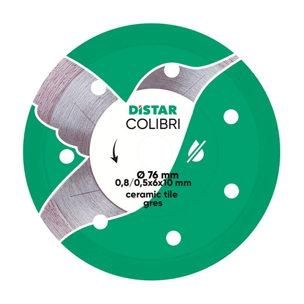 DiStar Colibri 3" Diamond Blade – Precision Cutting for Ceramic & Porcelain Gres