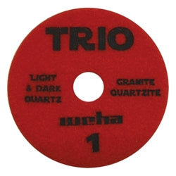 Weha 4“ Trio 3 Step White Hybrid Diamond Polishing Pads - WET