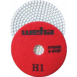 Weha 4”3 Step Hybrid Diamond Polishing Pads - WET/DRY