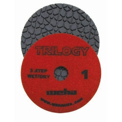 Weha 4“Pad Trilogy 3 Step Diamond Polishing Pads - WET/DRY