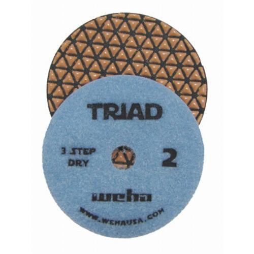 WEHA 4" Triad 3 Step Dry Diamond Polishing Pads