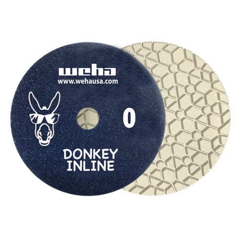 Weha 4 inch Donkey 3-Step Inline Diamond Polishing Pad