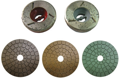Weha 5-Step Copper Resin Diamond Polishing Pad for Granite - close-up detail