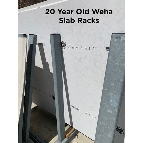 Weha 60 Inch Buffalo Slab Rack Set for Stone Storage and Transport