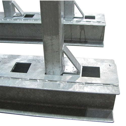 Weha 10 Hippo Slab Bundle Rack Set 8 Pole - close-up detail