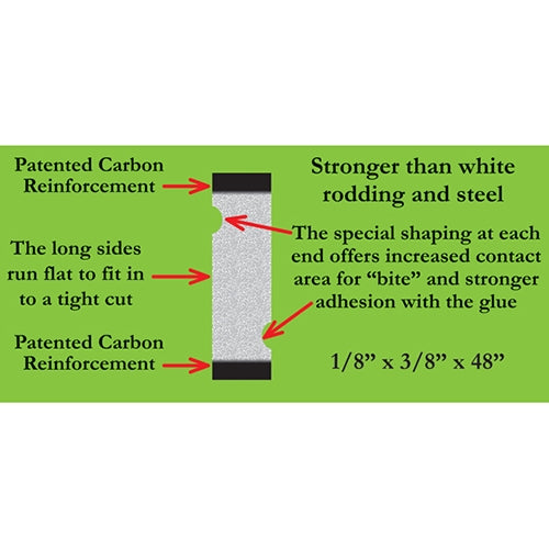 Weha 100/box Carbon Fiber Rodding Bar