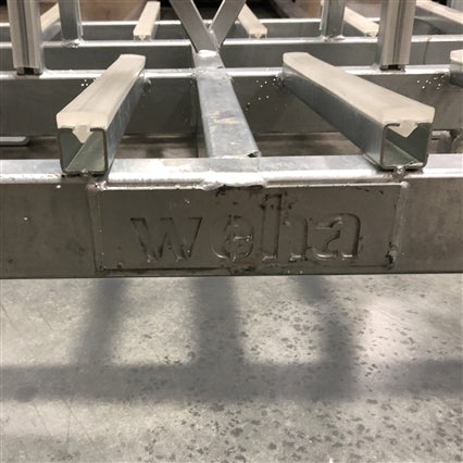 Weha Extra Tall A Frame Double for Stone Fabrication - dimensions
