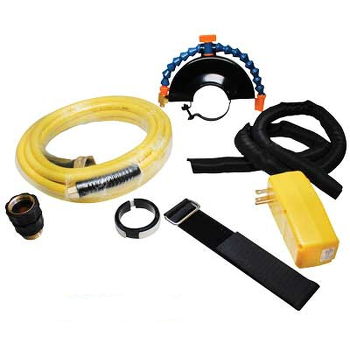 Wet Blade Cutting Kit 5" 110V Converts A Dry Grinder for Wet Cutting