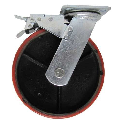 Weha Swivel Wheels for Yellow for Heavy-Duty Stone Slab Transport - close-up detail