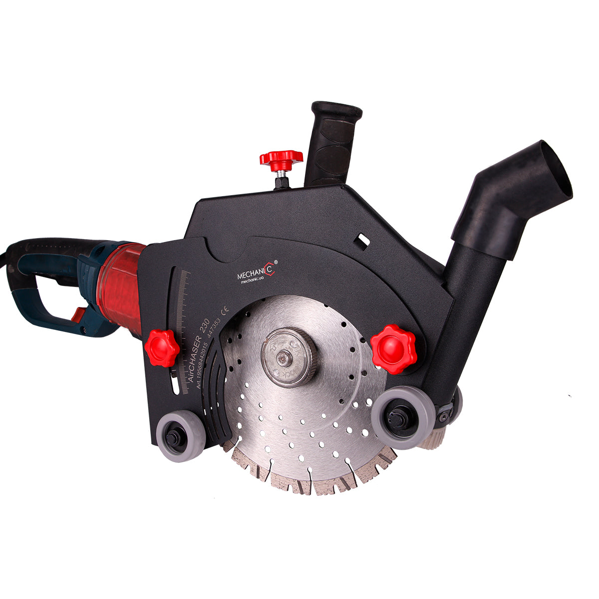 AirCHASER Angle Grinder Dust-Free Cutting Attachment with Adjustable Depth