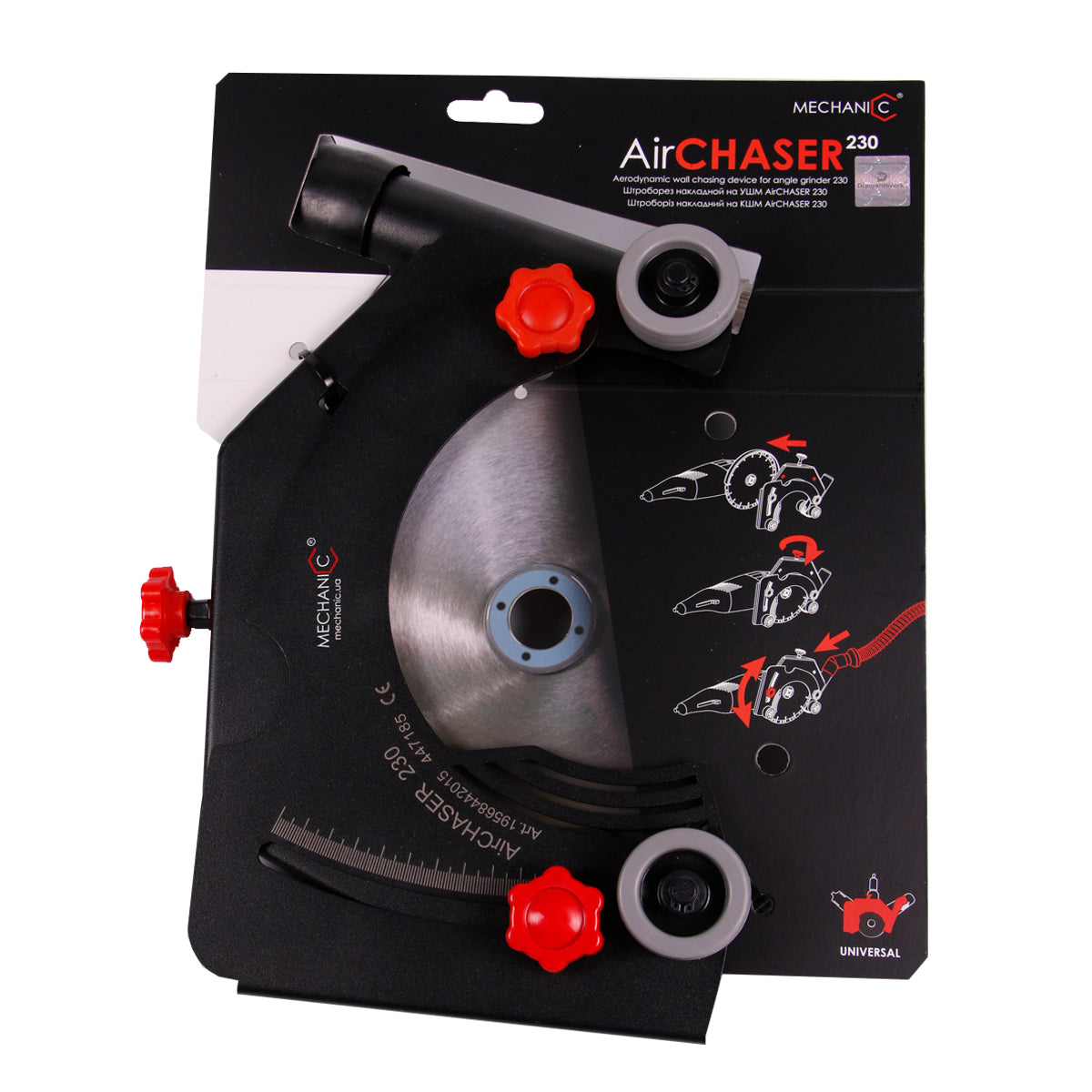 AirCHASER Angle Grinder Dust-Free Cutting Attachment with Adjustable Depth