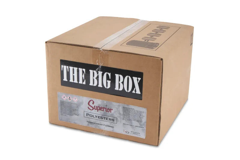 Superior Polyester Transparent Flowing Adhesive — THE BIG BOX Enhanced