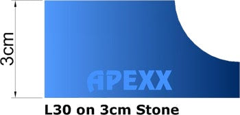 APEXX™ Segmented Pos.0 Router Bits Shape L (Cove) Segmented Router Bits