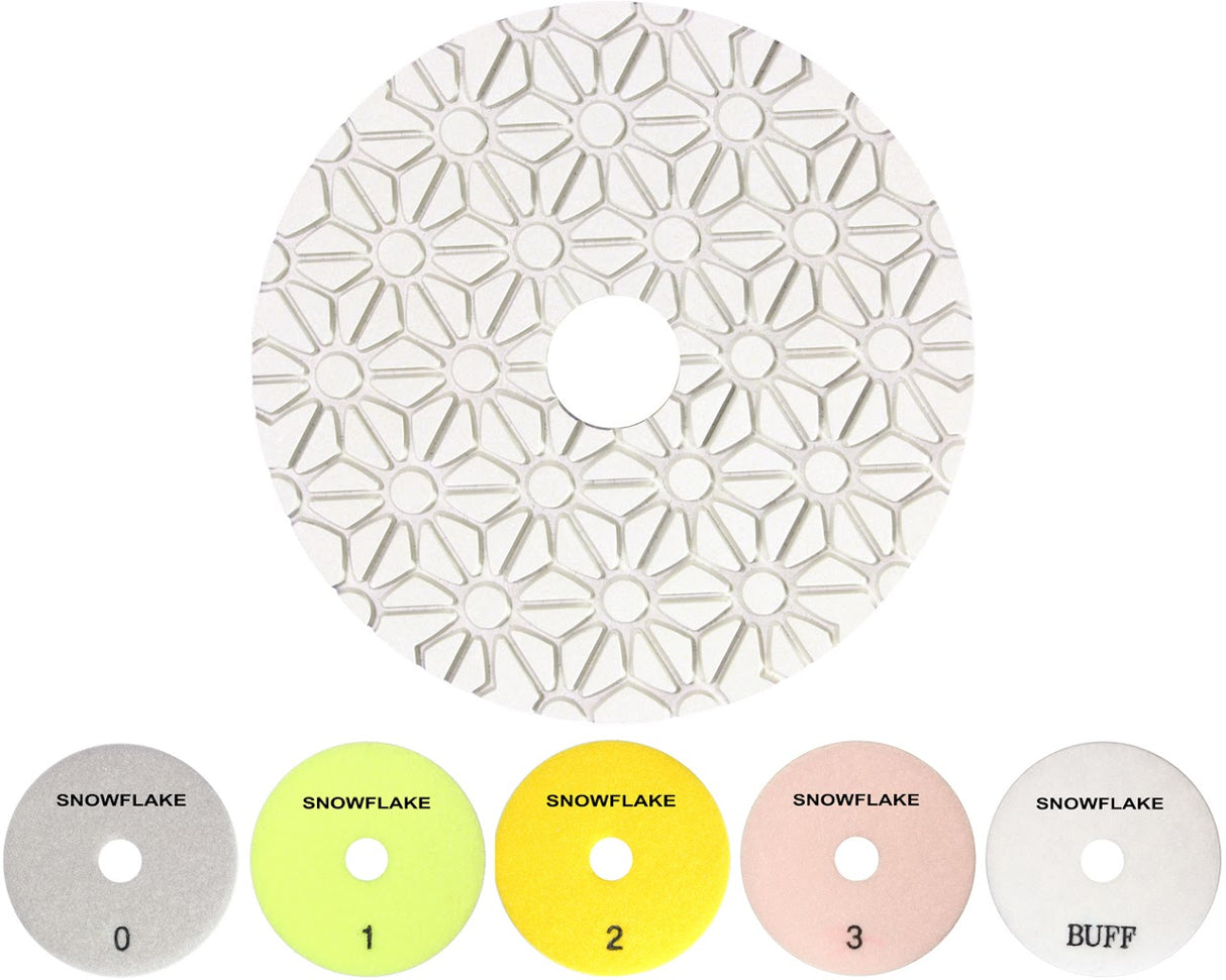 MUSTANG SNOWFLAKE™ 3-Step Polishing Pads