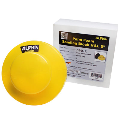 Palm Sanding Block 5" Palm Sanding Blocks Semi-Rigid Foam Sanding Block
