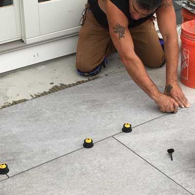EZ Click2 Next-Generation Screw-based Tile Leveling System for Pavers