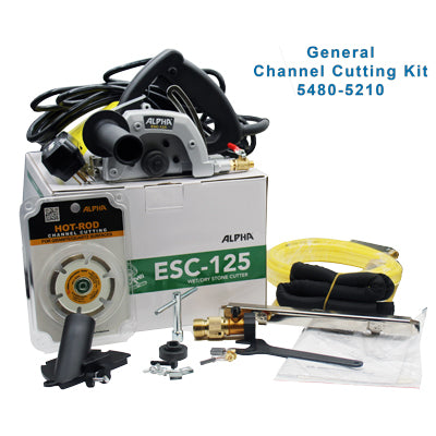 Alpha Professional Tools General Channel Cutting Kit for Stone - dimensions