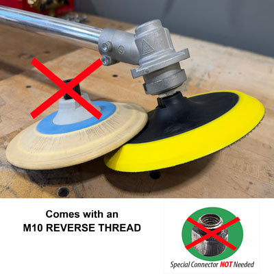 PlasterKing Backer Pad 7" M10-1.25 Reverse Thread