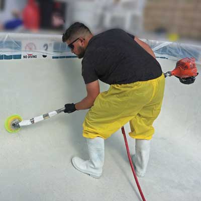 PlasterKing Backer Pad 7" M10-1.25 Reverse Thread