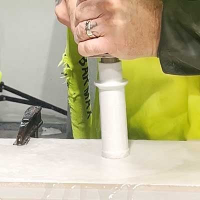 Alpha Vacuum-Brazed Core Bit Detail