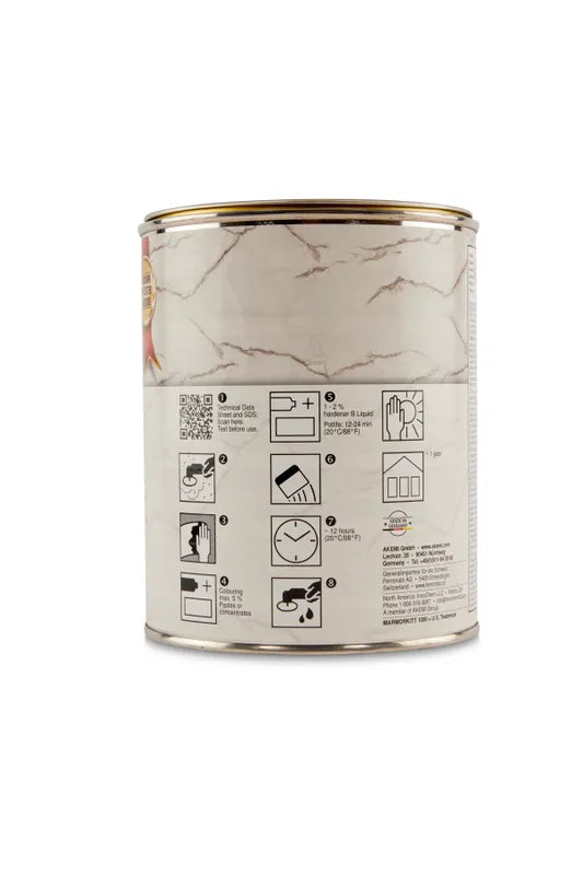 Akemi Marble Filler 1000 Transparent L‑Special Waterclear — Quart