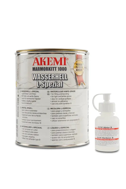Akemi Marble Filler 1000 Transparent L‑Special Waterclear — Quart