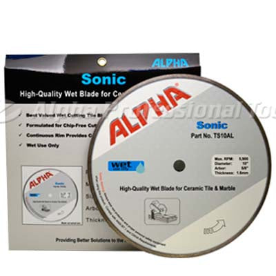 Alpha Sonic High-Quality Wet Cutting Blade for Tile