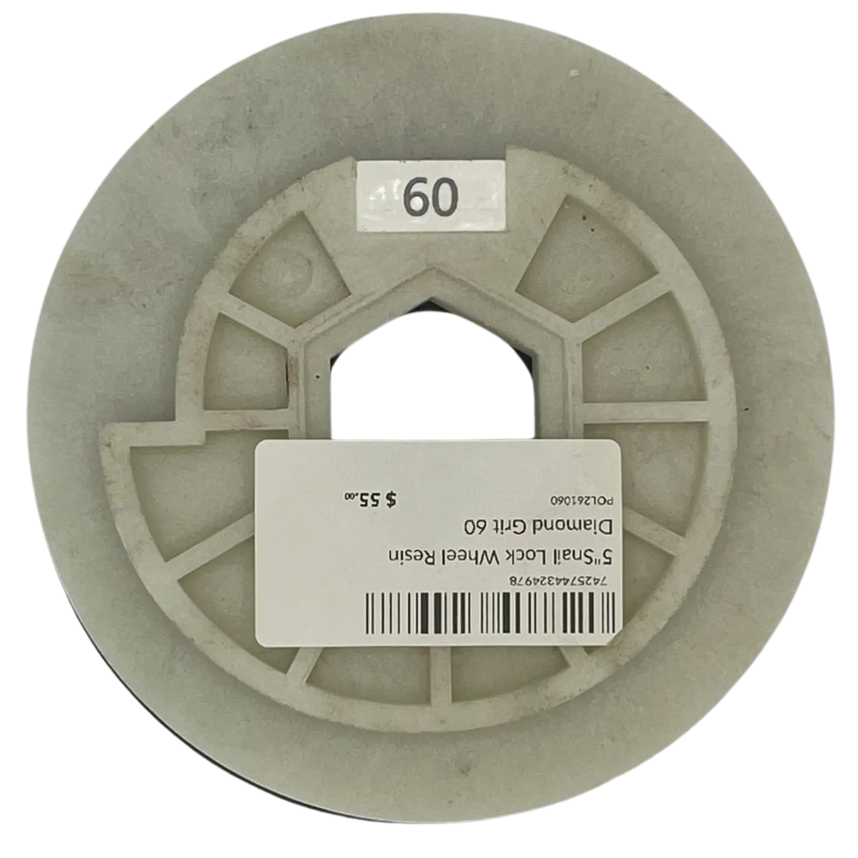 Polaris 5" Snail Lock Resin Diamond Flat Edge Wheel