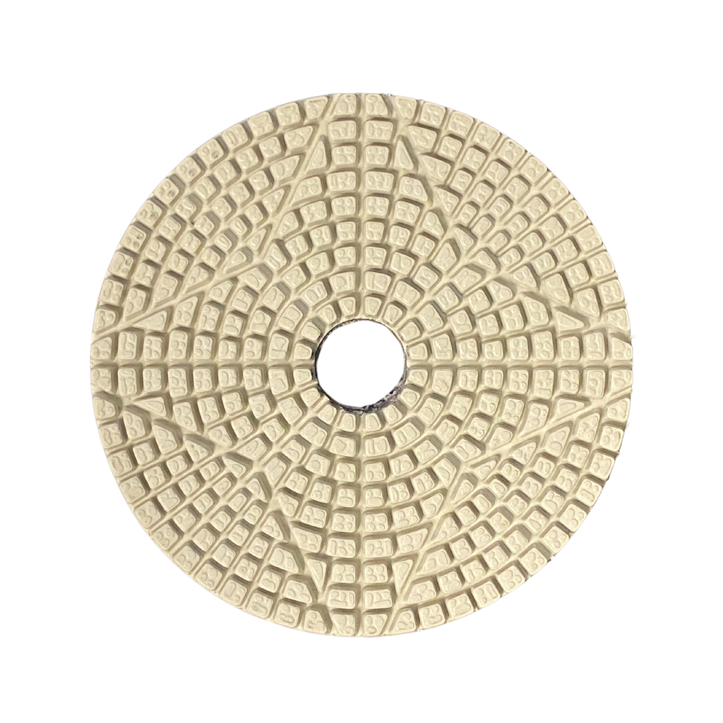 3 Step White Resin Hybrid Pads for Quartz & Granite — X Series