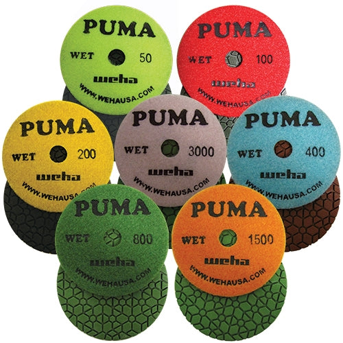 4 PUMA Wet Polish Pad Set - Complete Kit - close-up detail