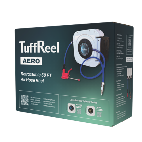 Tenax TuffReel Aero 50 FT Retractable Air Hose Reel