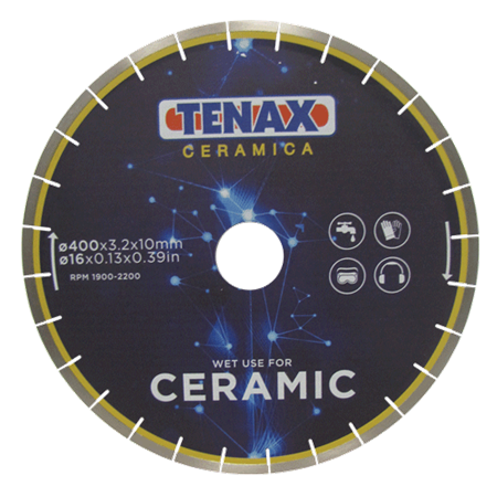 Tenax Ceramic Porcelain Bridge Saw Blade - dimensions