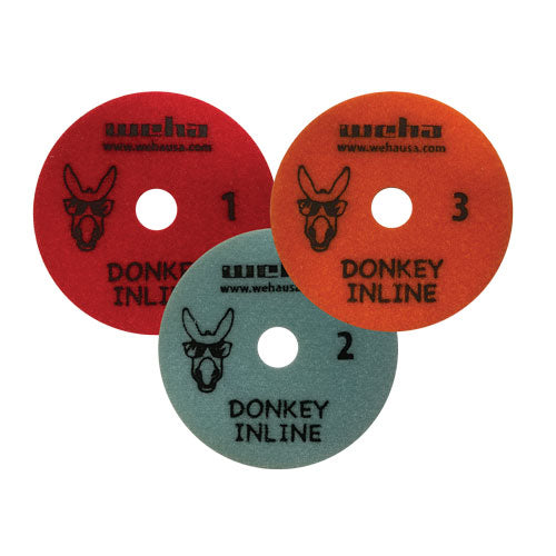 Weha 4 inch Donkey 3-Step Inline Diamond Polishing Pad