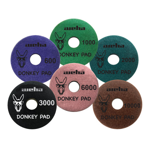 Weha Donkey Face Polish & Inline Polishing Pads - 6 inch