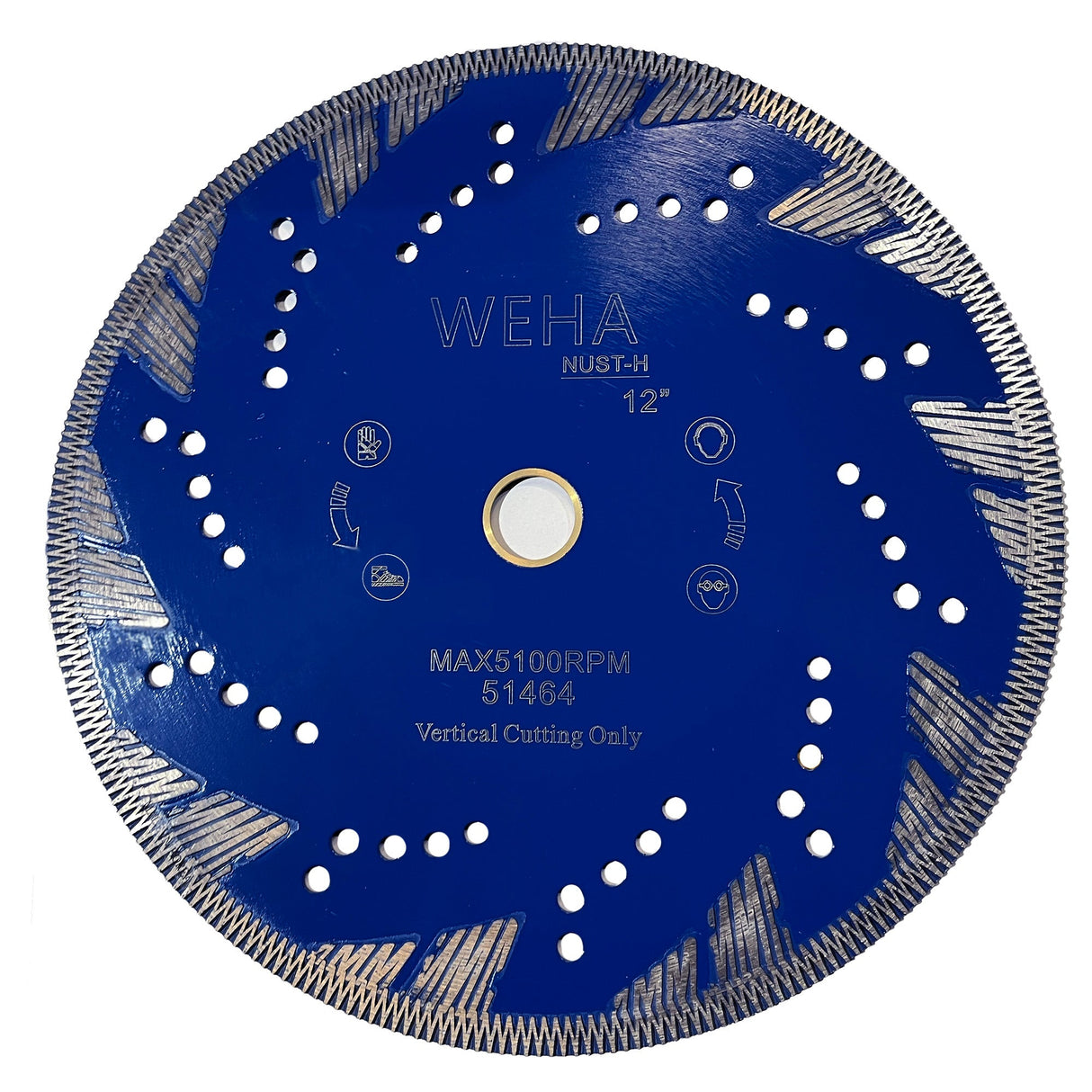 Weha ST Side Cut Diamond Turbo Blade for Stone Backsplash Cutting - 12"