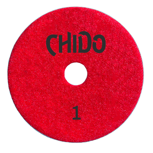 Tenax Chido 4 Inch 3 Step Polishing Pad for Granite and Quartz - side view