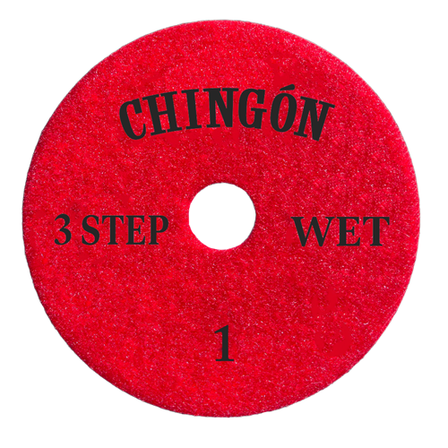 Tenax Chingon 4 Inch Premium 3 Step Polishing Pad for Granite and Quartz - side view
