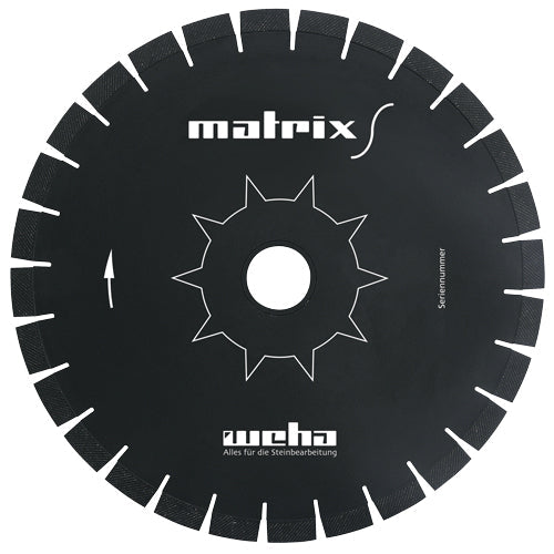 Weha Matrix S Diagonal Diamond Silent Core Bridge Saw Blade for Granite and Quartz - 14"
